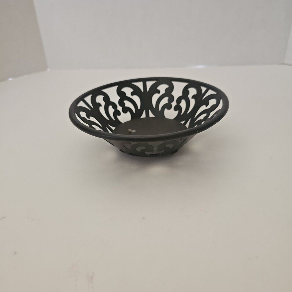 Black‎ Metal Candle Holder - Fits 3 Inch Pillar Candles - Modern Home Decor